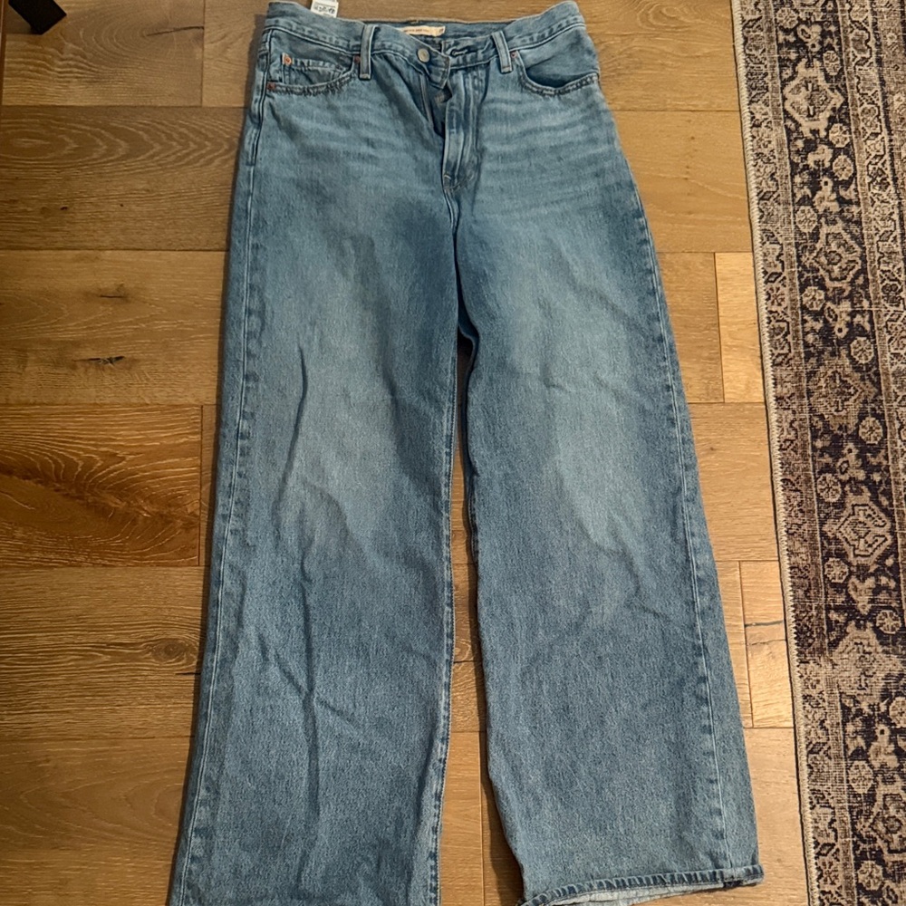 Levi's Light Blue Wide Leg Jeans